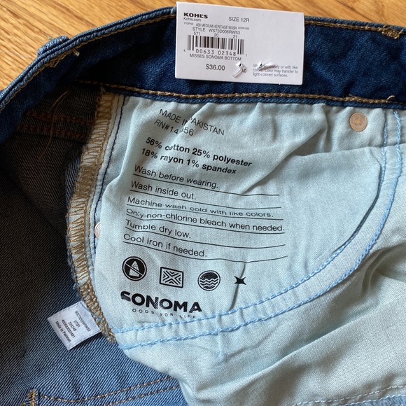 NWT Size 12R SONOMA Skinny Jeans - Picture 5 of 9